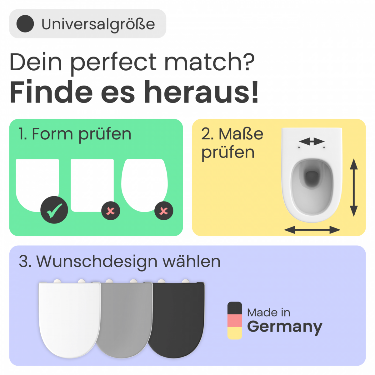 WC-Sitz Alma | Absenkautomatik & Schnellverschluss | instmaier