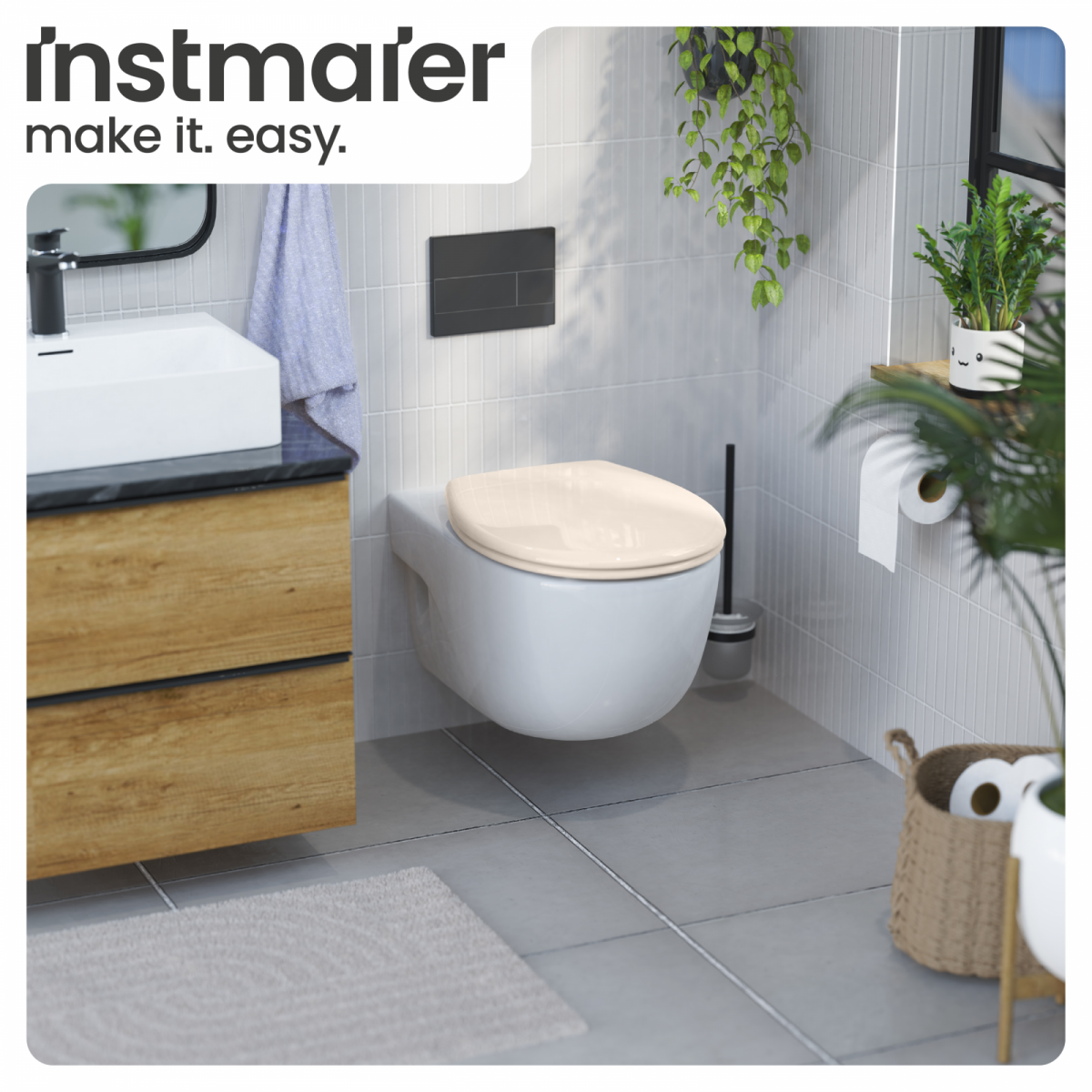 WC-Sitz Alma | Absenkautomatik & Schnellverschluss | instmaier