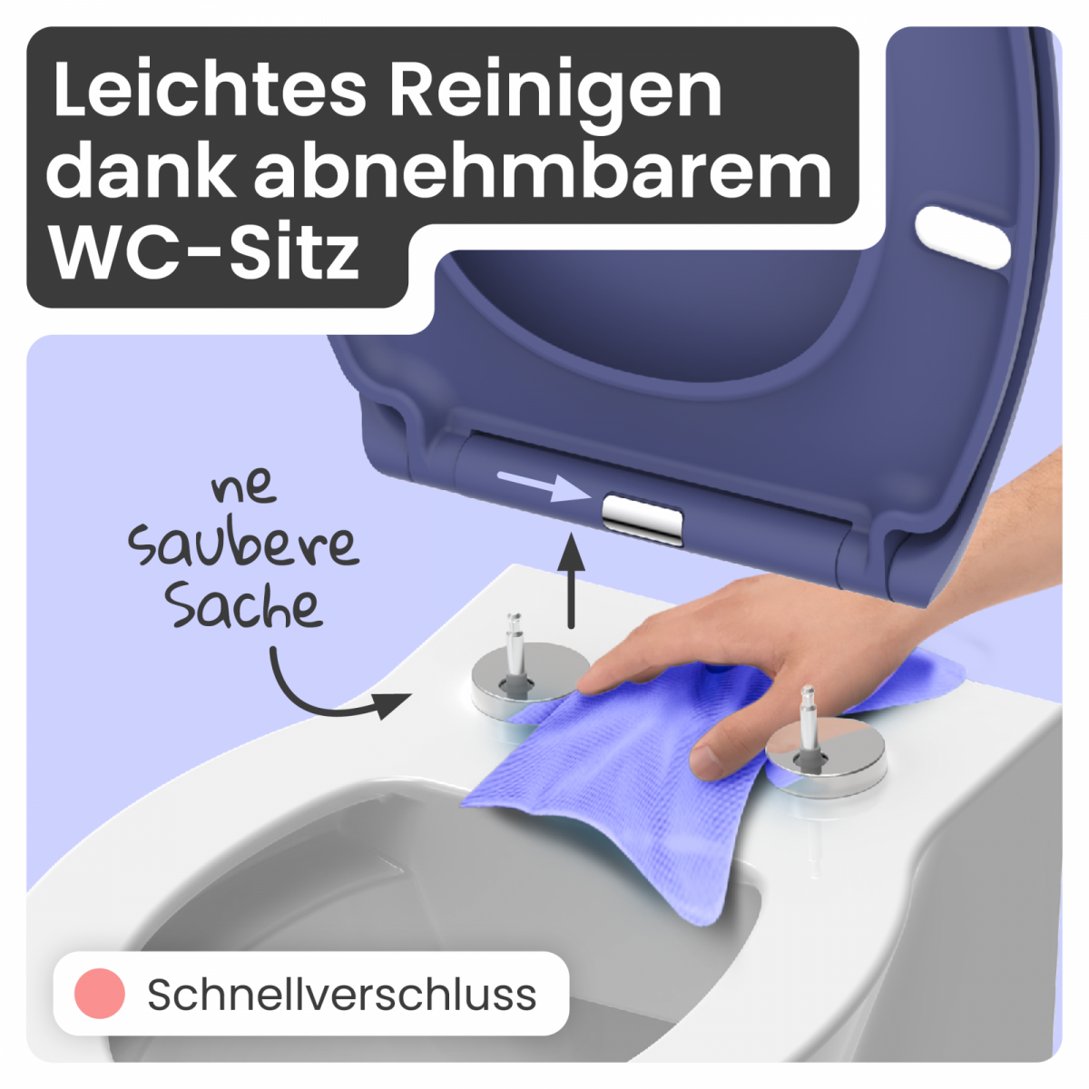 WC-Sitz Helma | Absenkautomatik & Schnellverschluss | instmaier