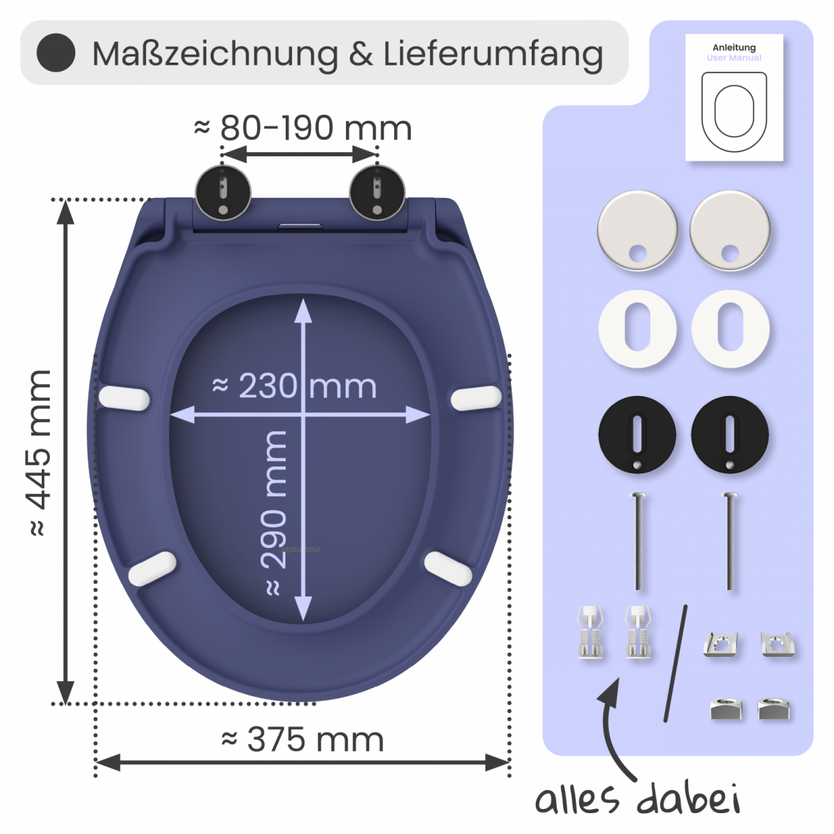 WC-Sitz Helma | Absenkautomatik & Schnellverschluss | instmaier