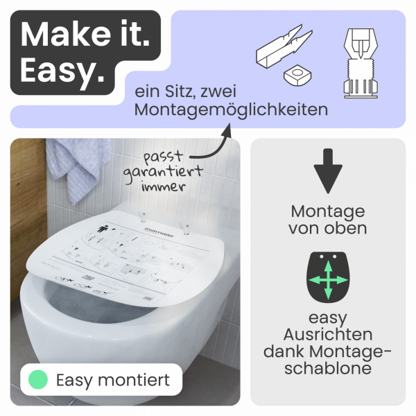 WC-Sitz Helma Family | Absenkautomatik | instmaier