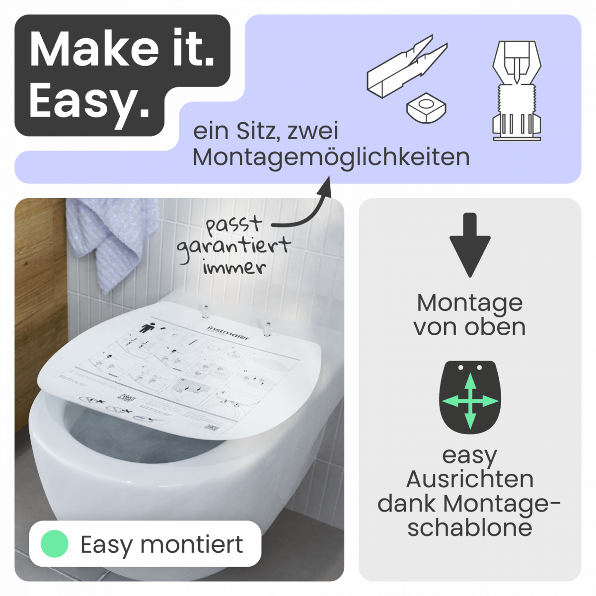 WC-Sitz Helma Family | Absenkautomatik | instmaier