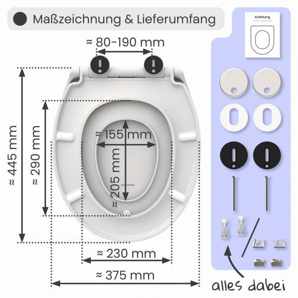 WC-Sitz Helma Family | Absenkautomatik | instmaier