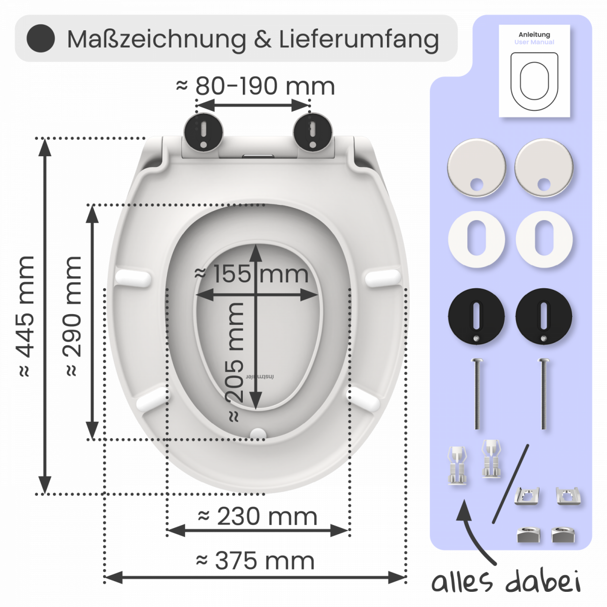 WC-Sitz Helma Family | Absenkautomatik | instmaier