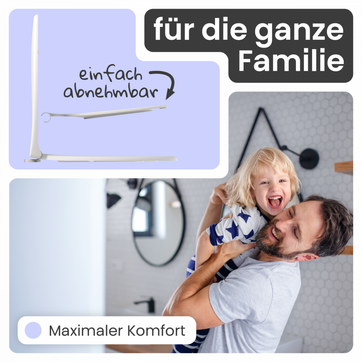 WC-Sitz Helma Family | Absenkautomatik
