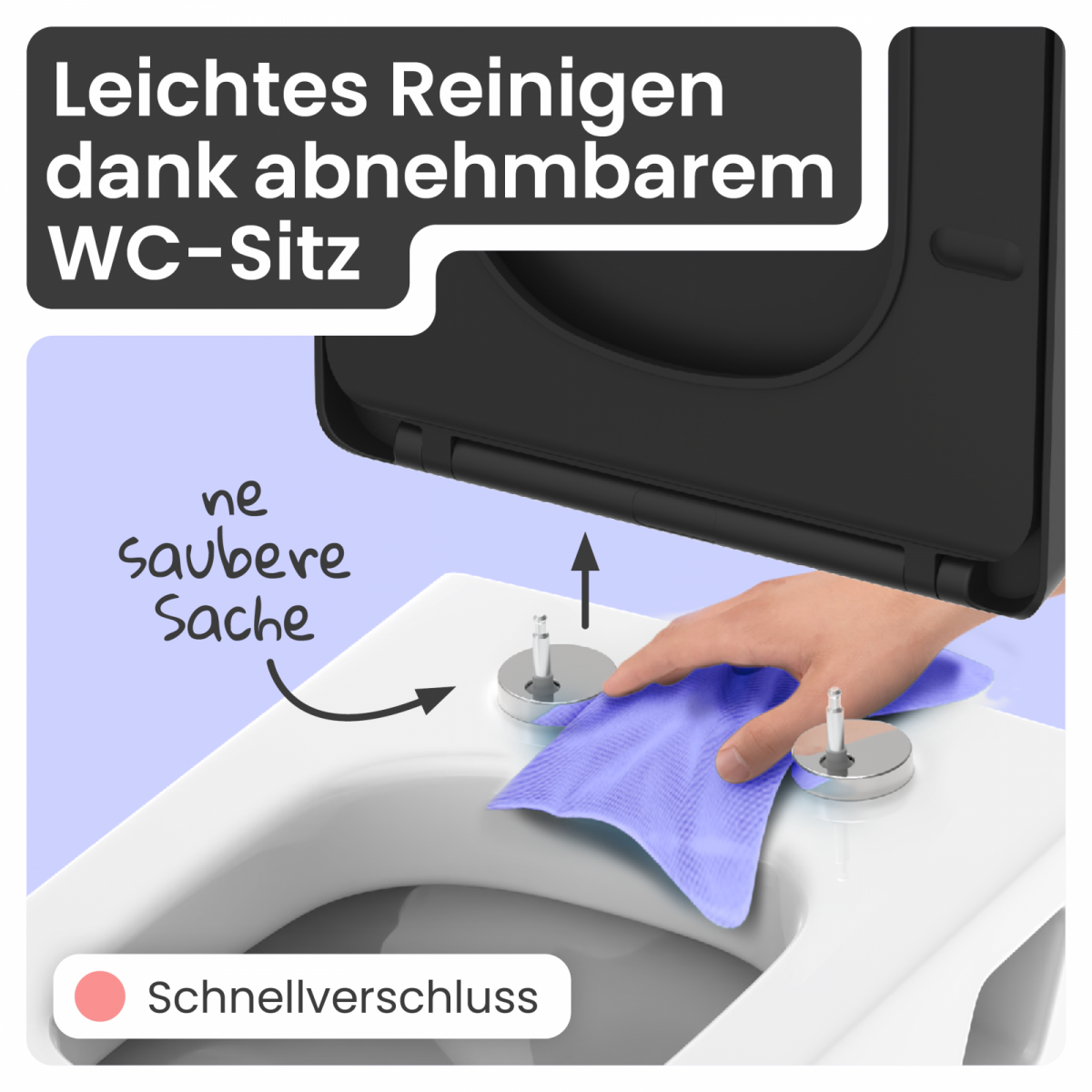 WC-Sitz Helma | Absenkautomatik & Schnellverschluss | instmaier