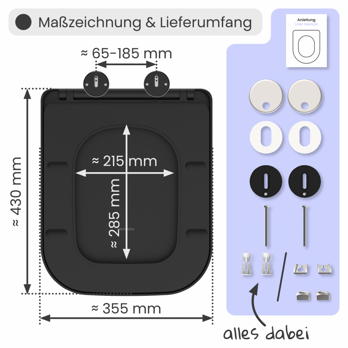 WC-Sitz Helma | Absenkautomatik & Schnellverschluss | instmaier