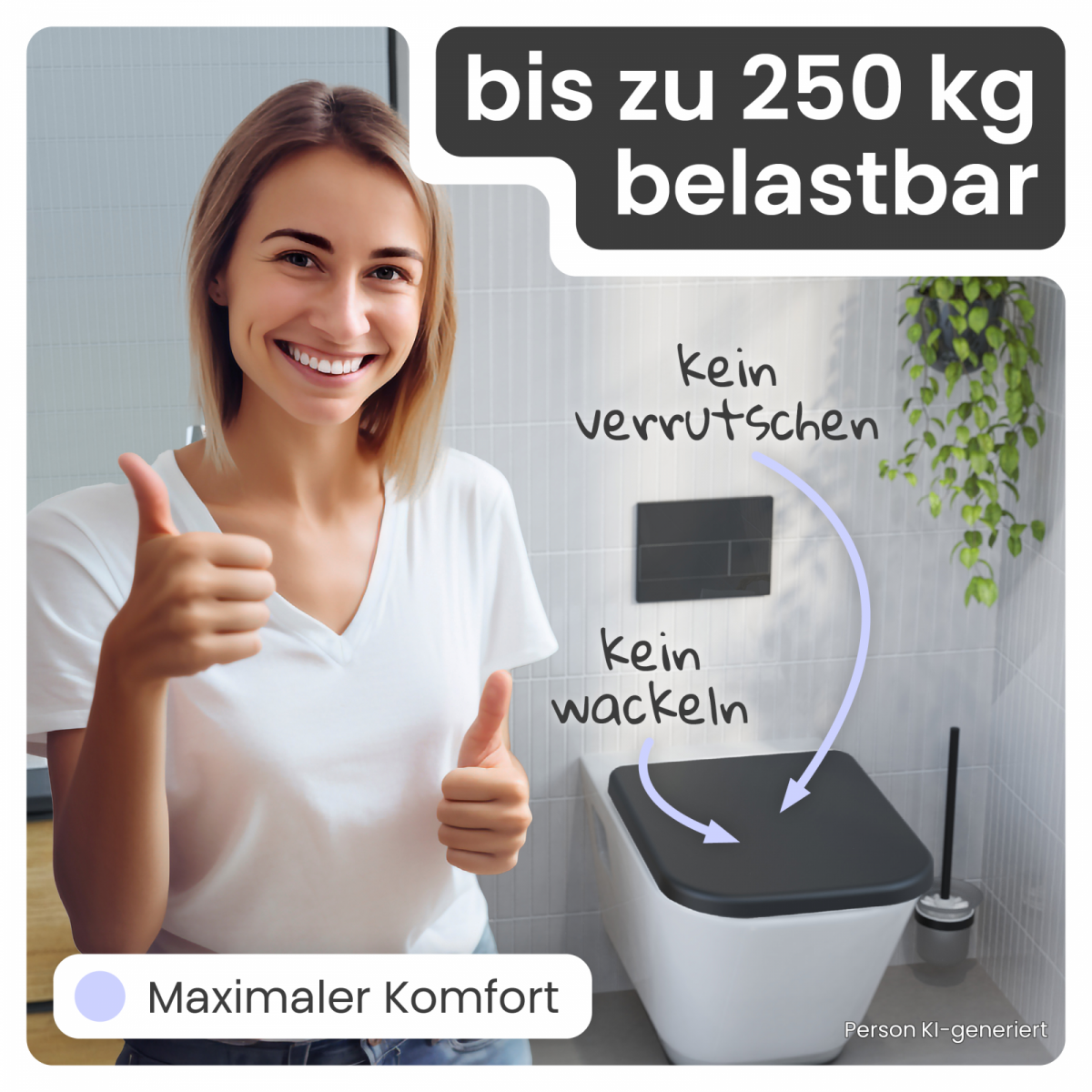 WC-Sitz Helma | Absenkautomatik & Schnellverschluss | instmaier