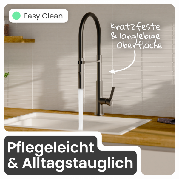 Küchenarmatur Nova | 2 Strahlarten & 360° schwenkbar | instmaier