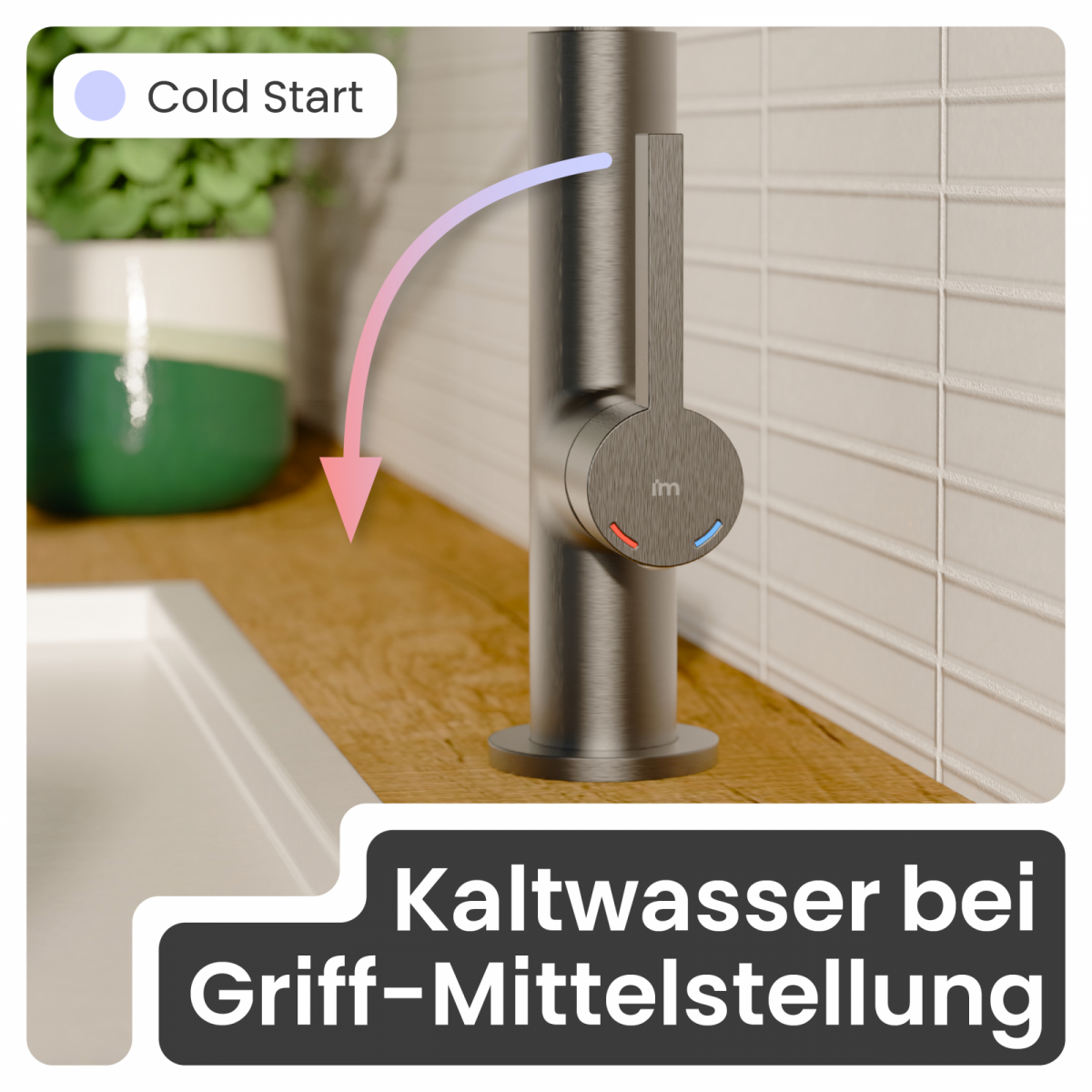 Küchenarmatur Nova | 2 Strahlarten & 360° schwenkbar | instmaier