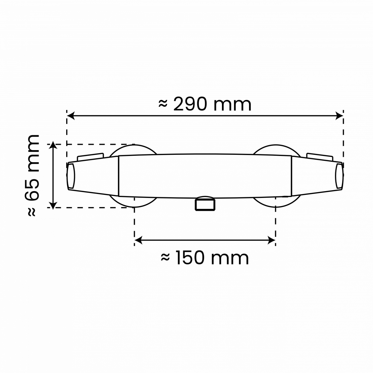 Duschthermostat T1, Chrom
