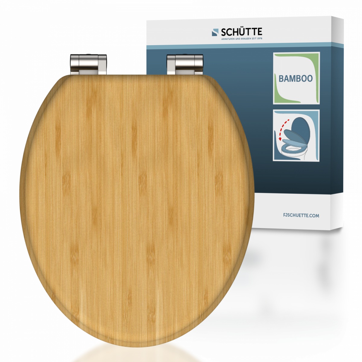 WC-Sitz BAMBUS, mit Absenkautomatik