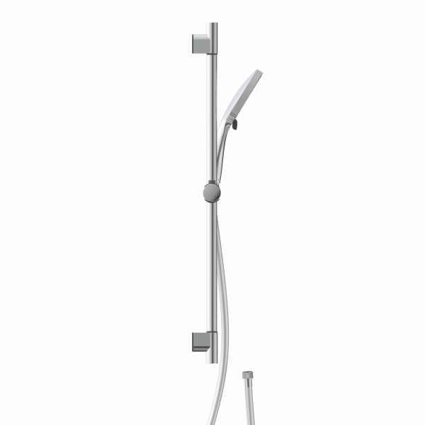 CAPRI Stangenbrauseset • Chrom/Anthrazit