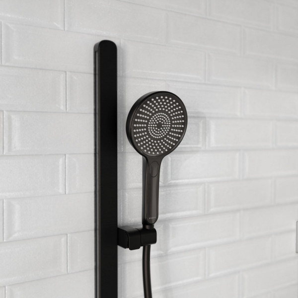 KARIBIK Stangenbrause-Set, Schwarz matt