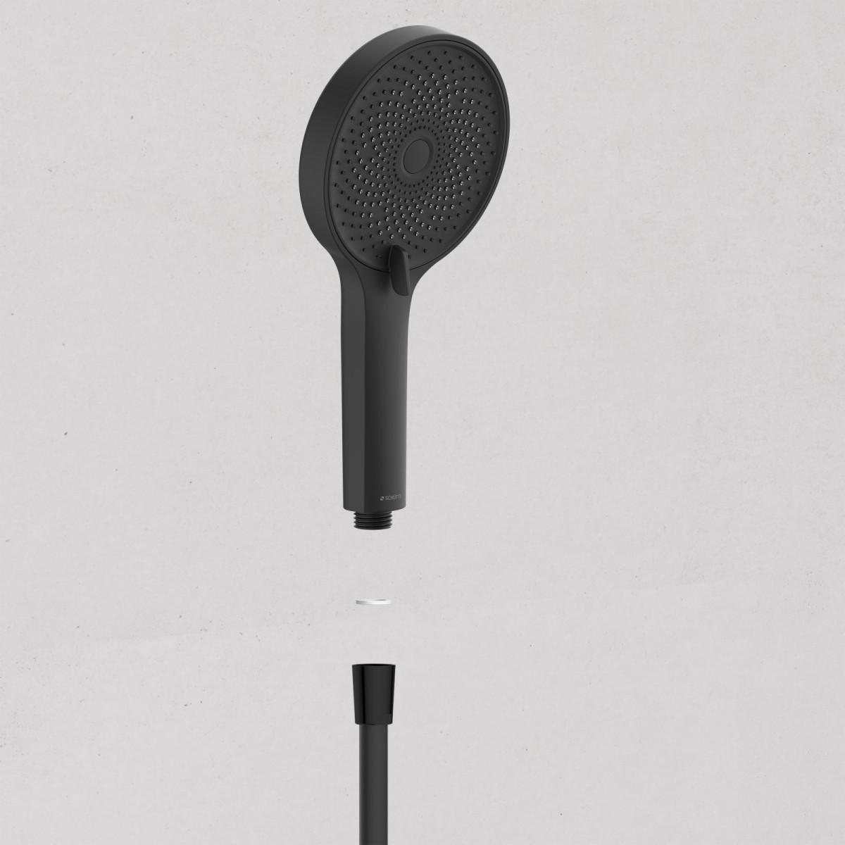 SAMOA RAIN Duschkopf, wassersparend, Schwarz matt