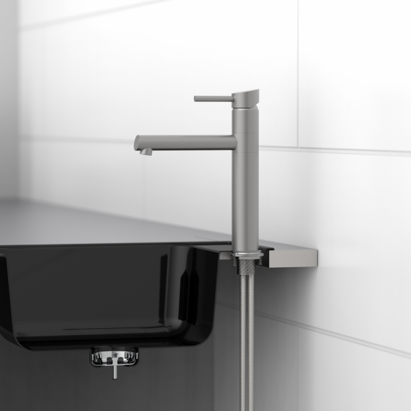 MASSIVE Spültischarmatur, Edelstahl