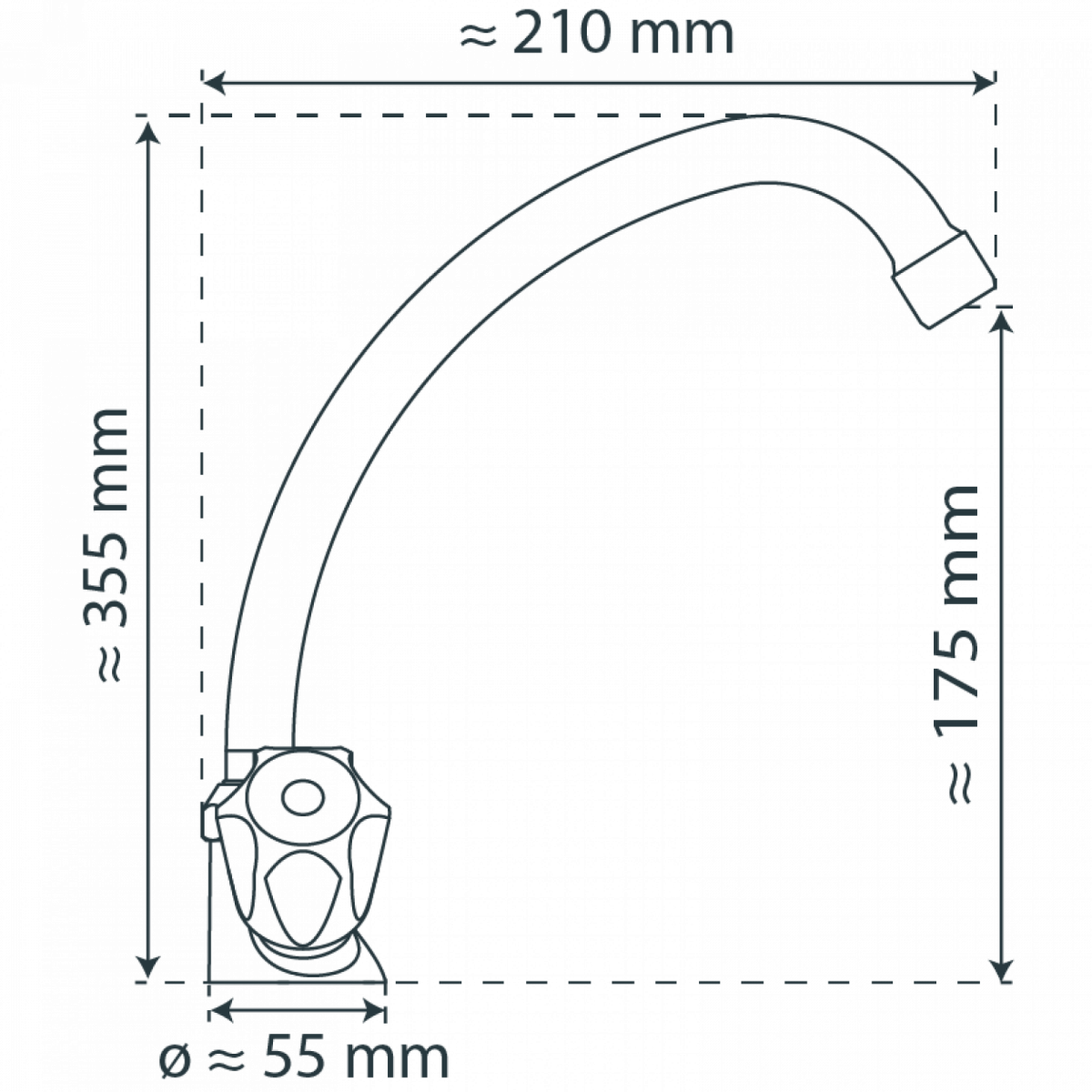 BRILLANT Spültischarmatur, Chrom