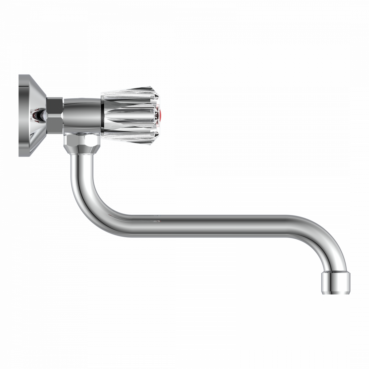 BRILLANT Wand-Spültischarmatur, Chrom