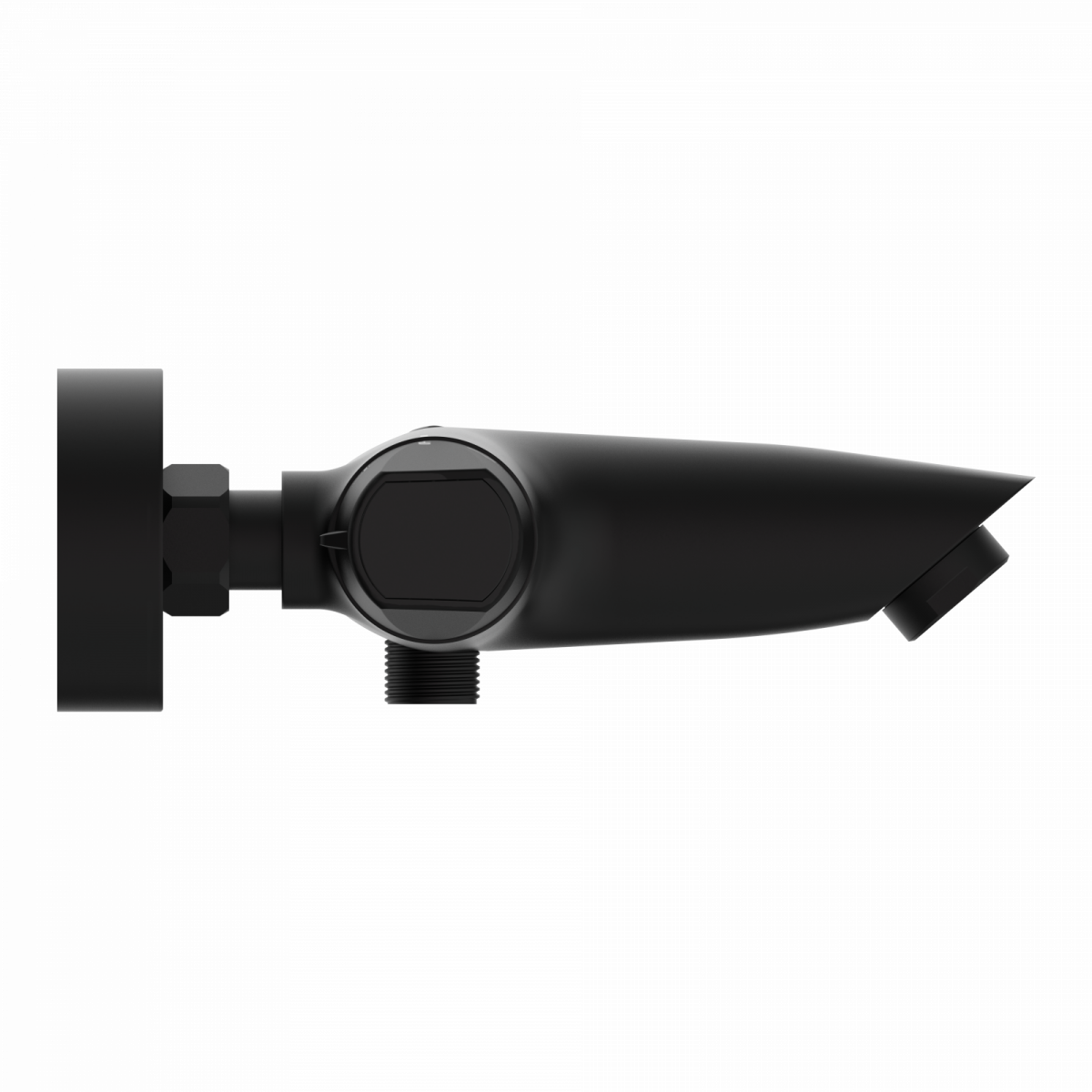 Badewannenarmatur Beatrice, in Schwarz matt mit Thermostat