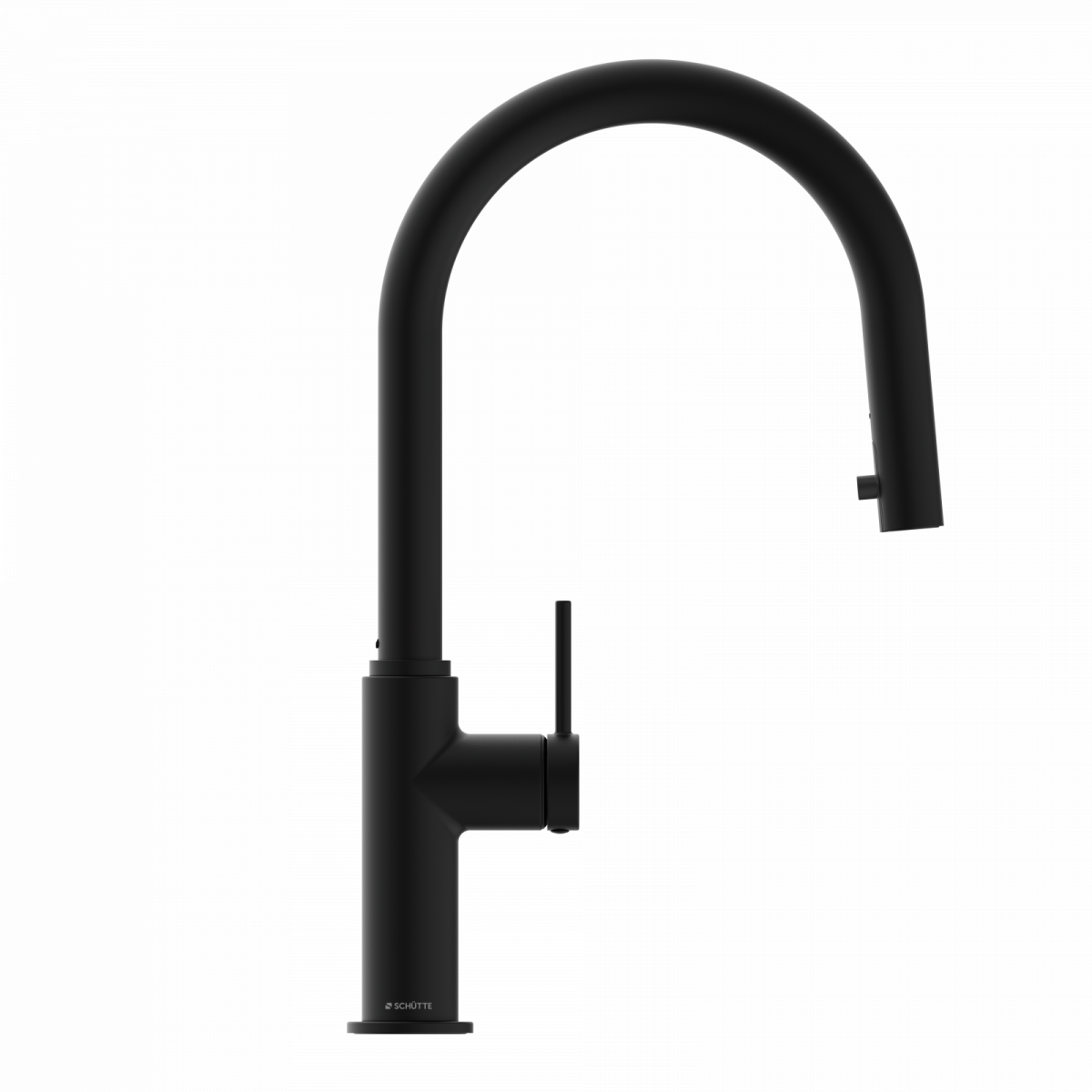 BLACKPOOL Spültischarmatur, Schwarz matt, mit herausziehbarem Auslauf