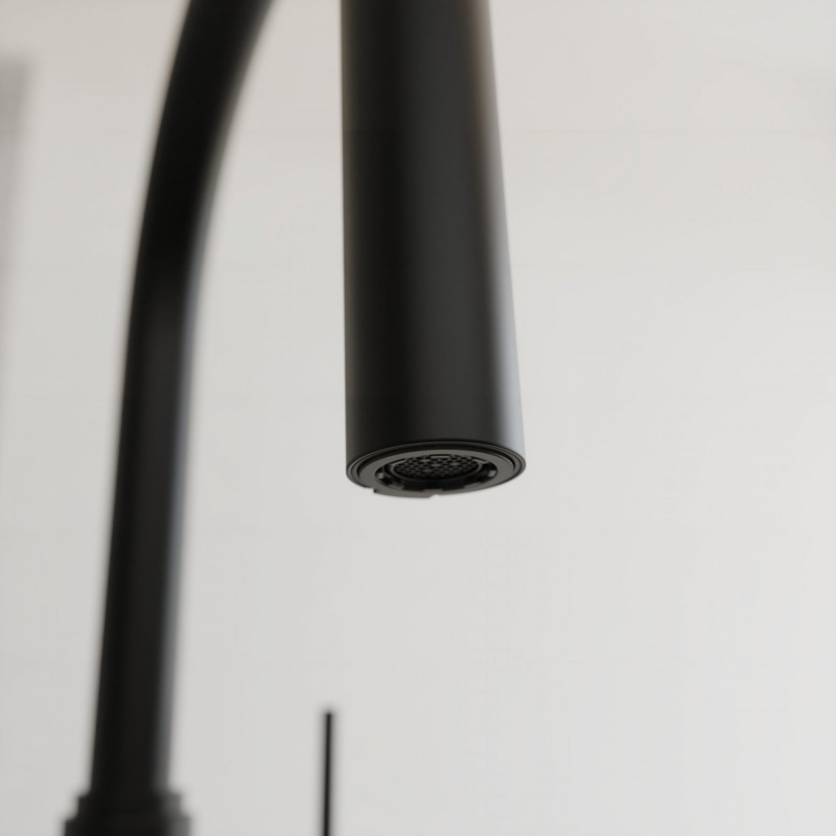 BLACKPOOL Spültischarmatur, Schwarz matt, mit herausziehbarem Auslauf