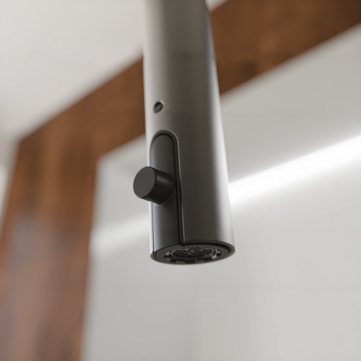 BLACKPOOL Spültischarmatur, Graphit matt, mit herausziehbarem Auslauf