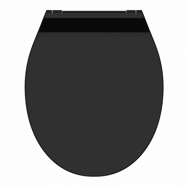 Duroplast WC-Sitz SLIM Black, mit Absenkautomatik und Schnellverschluss