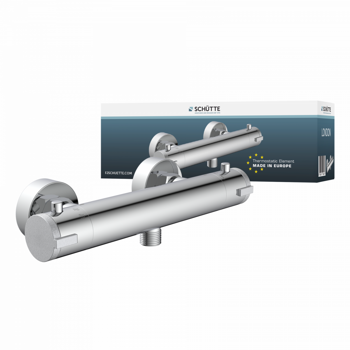 LONDON Thermostat Duscharmatur, Chrom