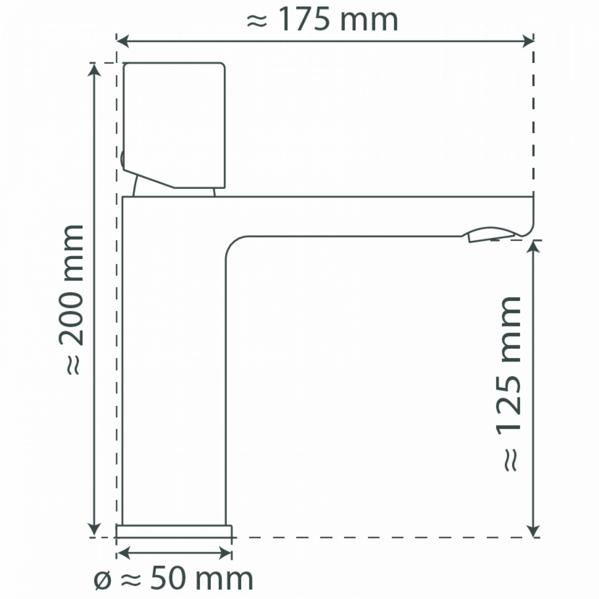 NEW YORK Waschtischarmatur, Schwarz matt