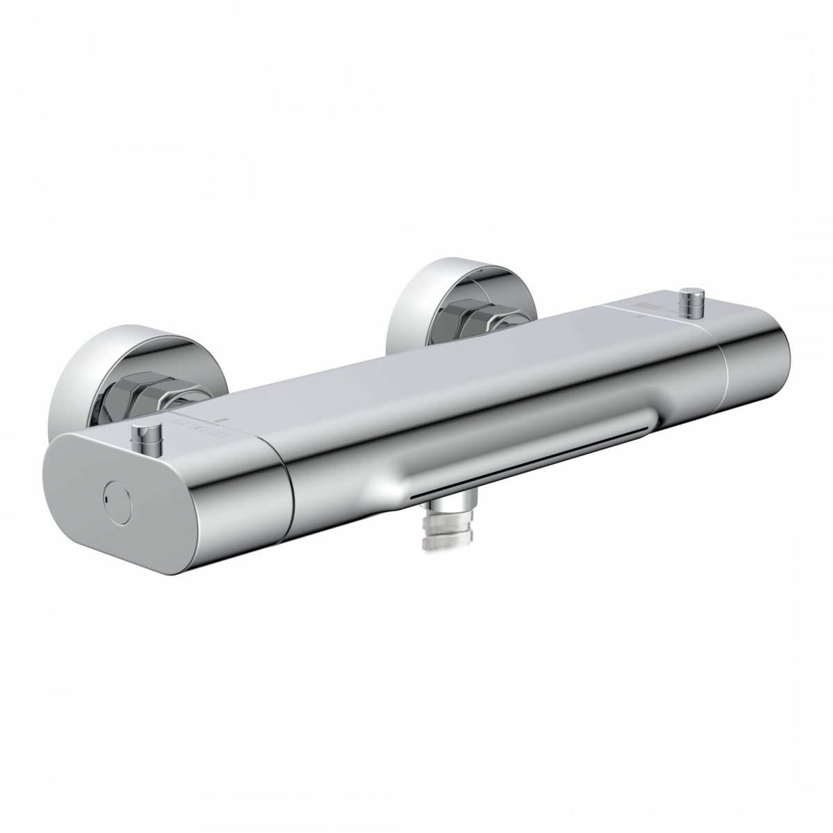 Badewannenarmatur CARNEO, Sicherheitssperre bei 38°C, Chrom