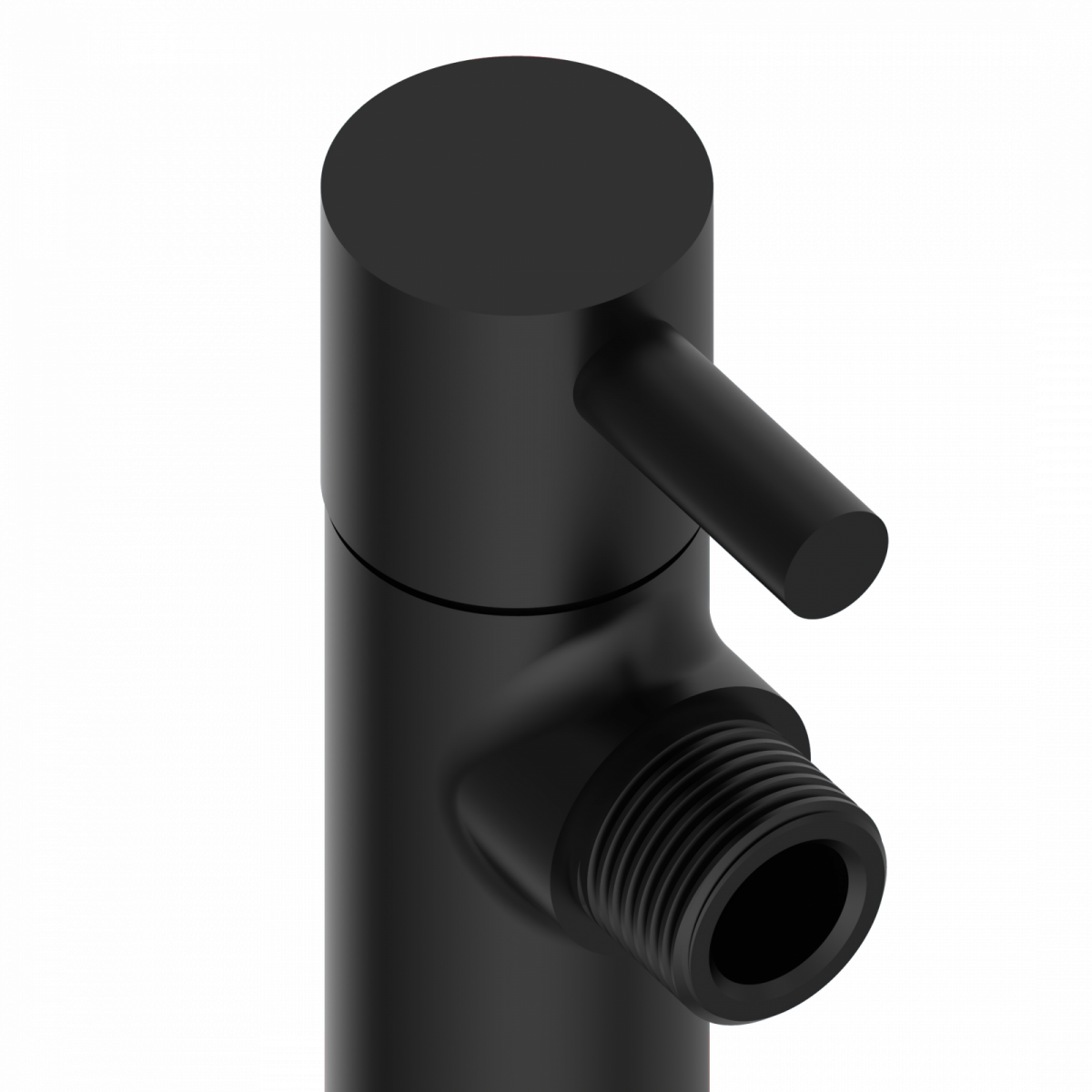 Universal Eckventil mit Schnellverschluss Schwarz