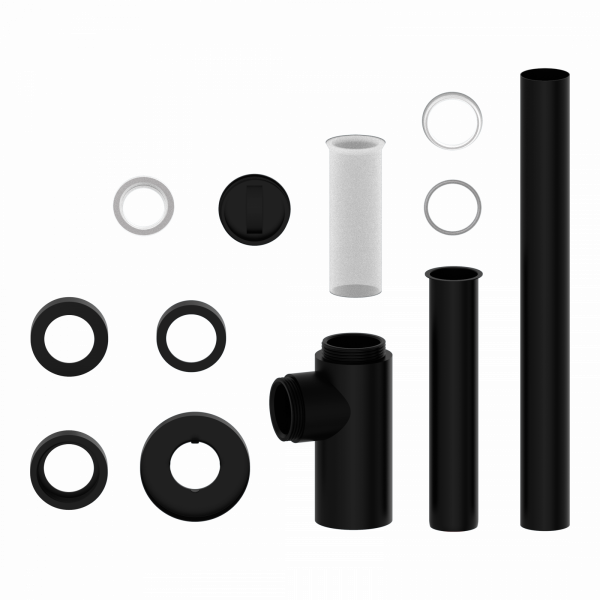 Design-Flaschensiphon, Schwarz, 1 1/4" x 32 mm"