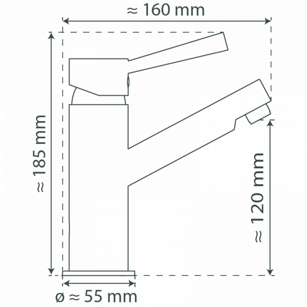 CORNWALL Waschtischarmatur, Chrom