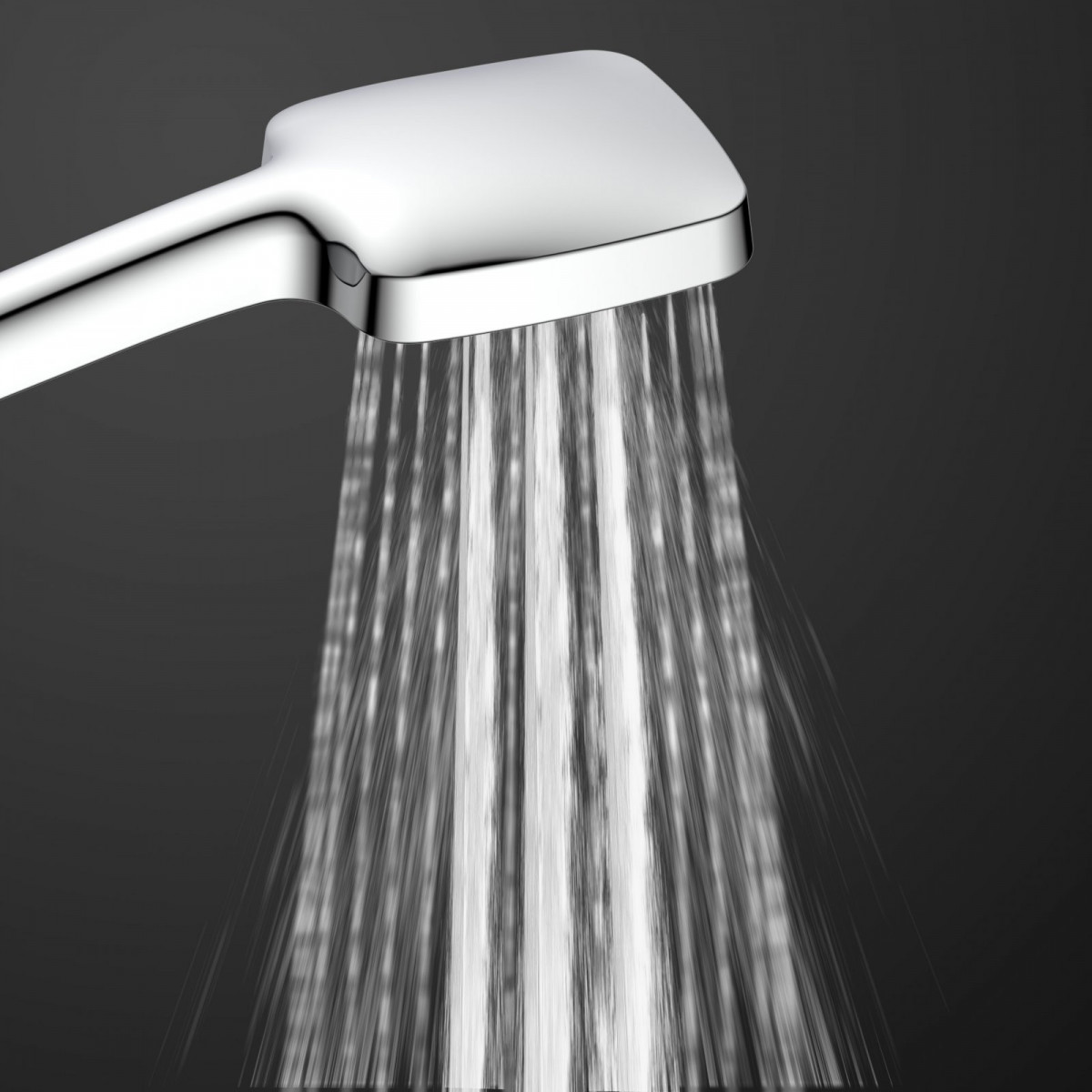 OCEAN Überkopf-Brauseset, mit Thermostatarmatur, Chrom/Weiß, mit Ablage