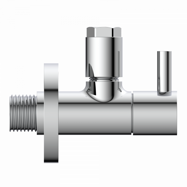 Universal Eckventil mit Schnellverschluss in Chrom
