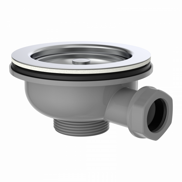 ECO-SAVE Korbventil, Grau, 1 1/2" AG"