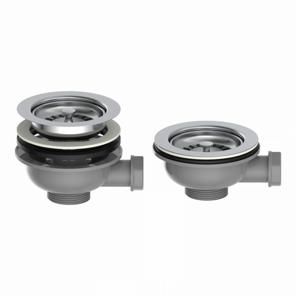 ECO-SAVE Korbventil, Grau, 1 1/2" AG"