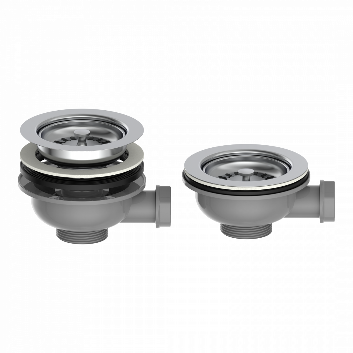 ECO-SAVE Korbventil, Grau, 1 1/2" AG"