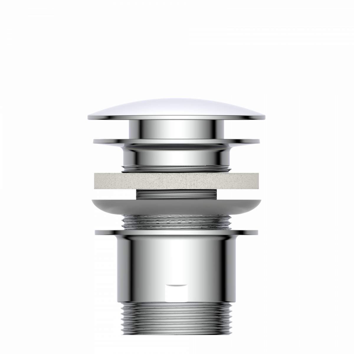 Ablaufventil DAV-1WK, Chrom,1 1/4" x 65 mm"
