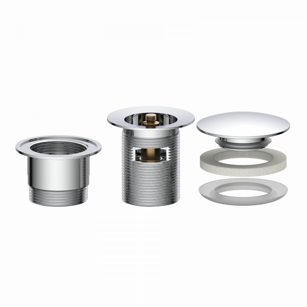Ablaufventil DAV-1WK, Chrom,1 1/4" x 65 mm"