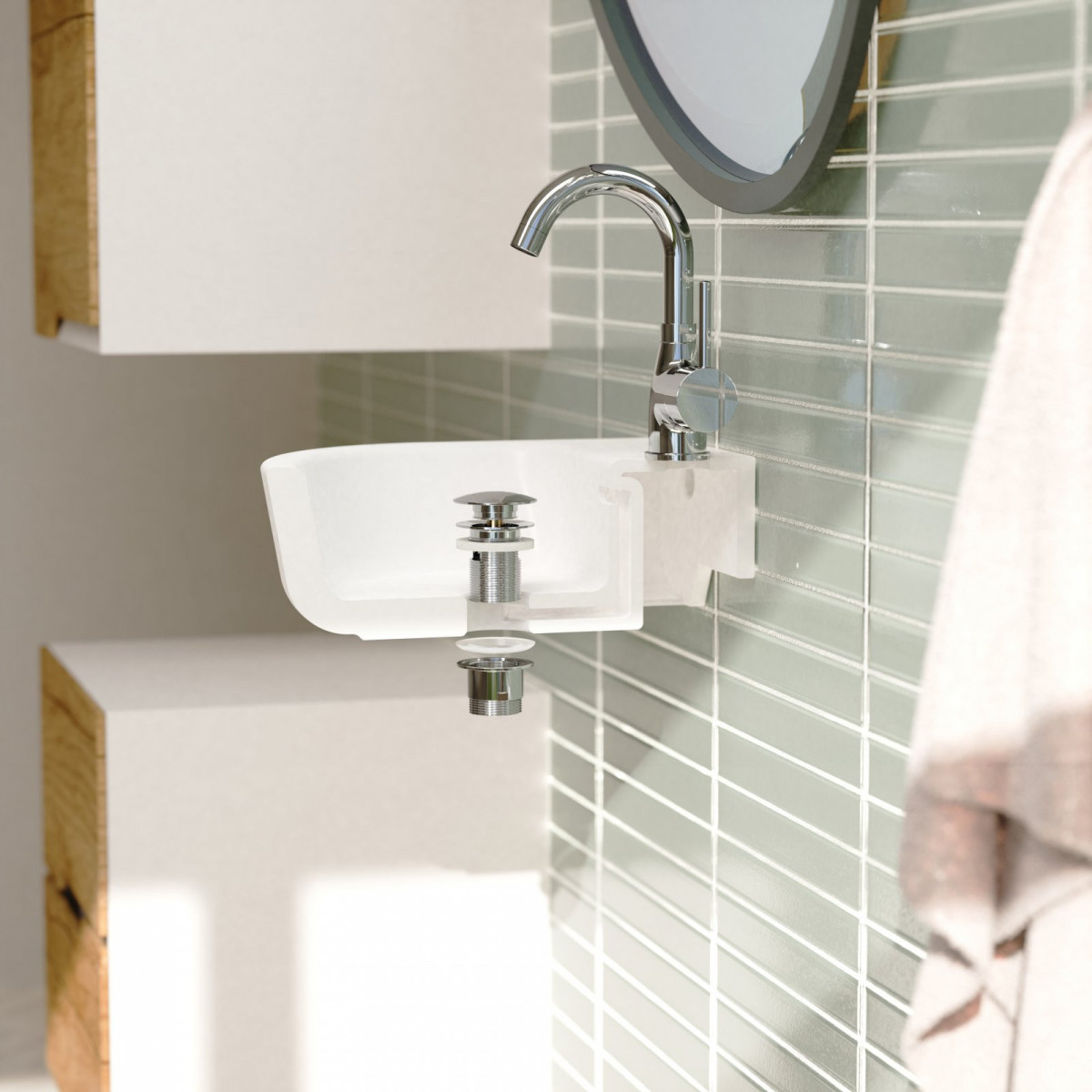 Ablaufventil DAV-1WK, Chrom,1 1/4" x 65 mm"