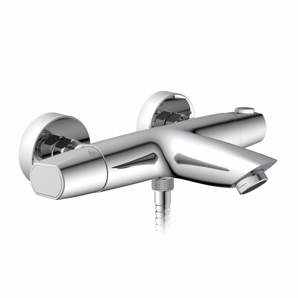 Badewannenarmatur Beatrice, in Chrom mit Thermostat