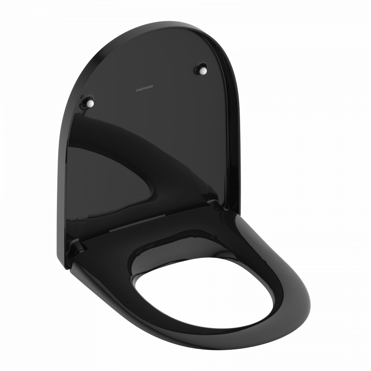 WC-Sitz Alma Made in Germany, in Schwarz mit Absenkautomatik, D-Form