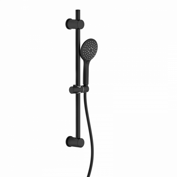 RAVEN Stangenbrauseset, Schwarz matt