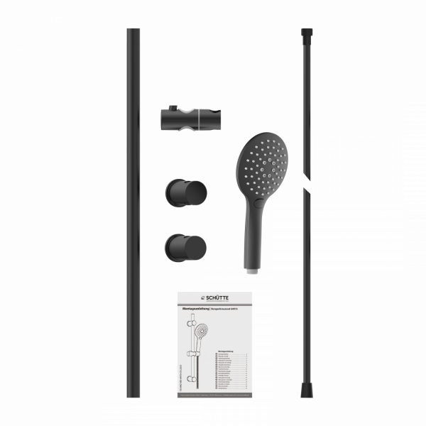 RAVEN Stangenbrauseset, Schwarz matt