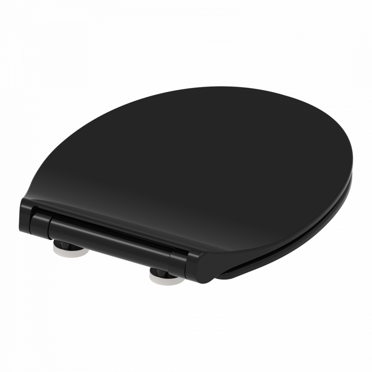 Duroplast WC-Sitz SLIM Black, mit Absenkautomatik und Schnellverschluss