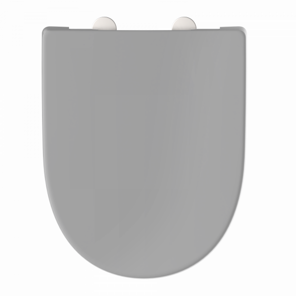 WC-Sitz Alma Made in Germany, in Grau mit Absenkautomatik, D-Form