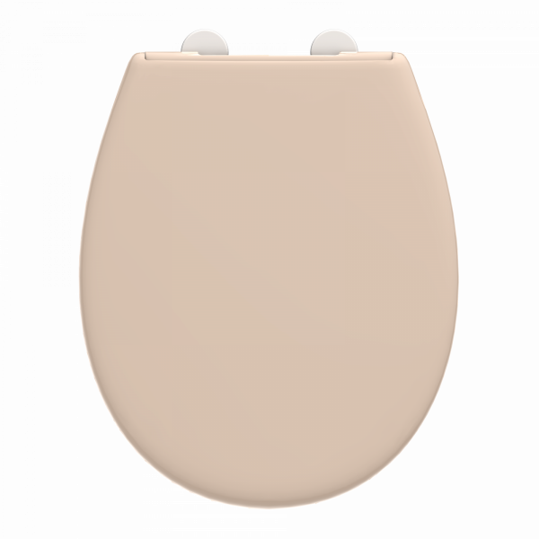 WC-Sitz Alma Made in Germany, in Bahamabeige mit Absenkautomatik und Schnellverschluss, O-Form