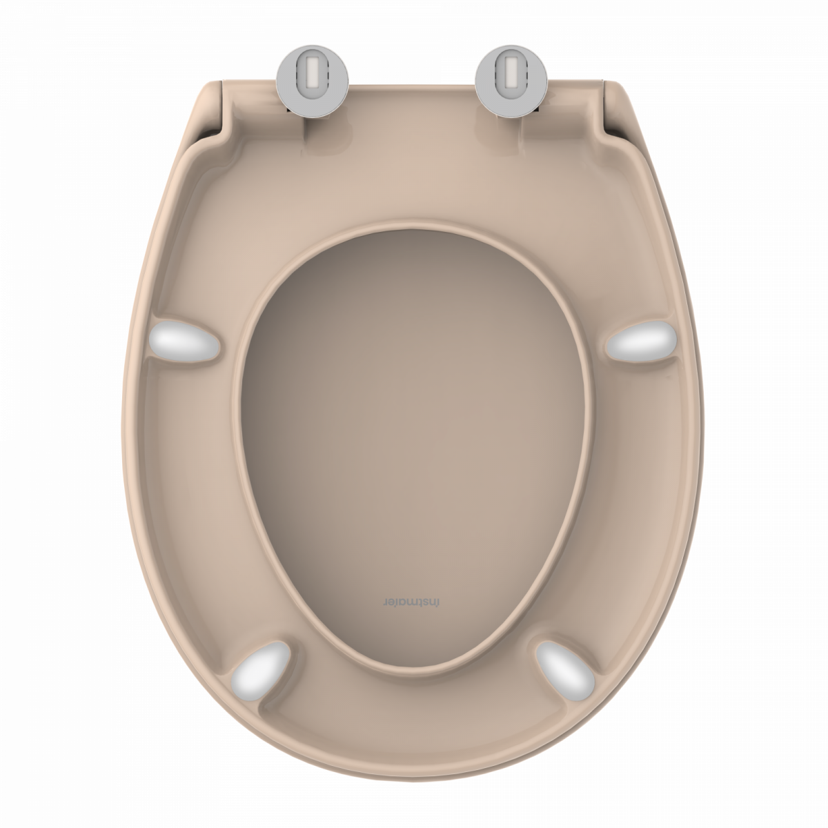 WC-Sitz Alma Made in Germany, in Bahamabeige mit Absenkautomatik und Schnellverschluss, O-Form