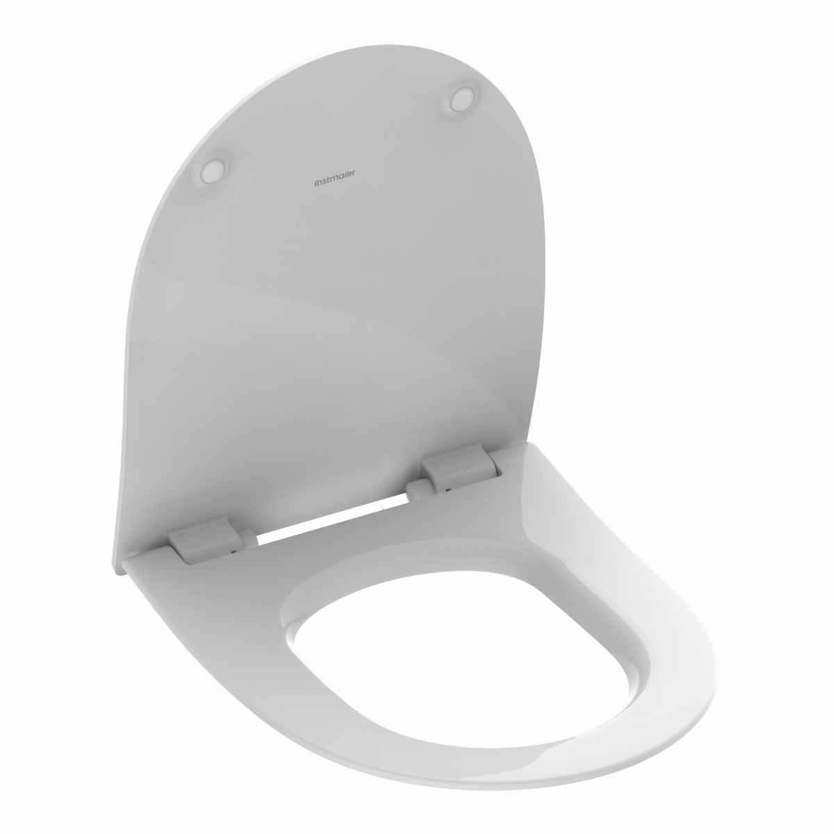 WC-Sitz Alma Slim Made in Germany, in Weiß mit Absenkautomatik und Schnellverschluss, D-Form